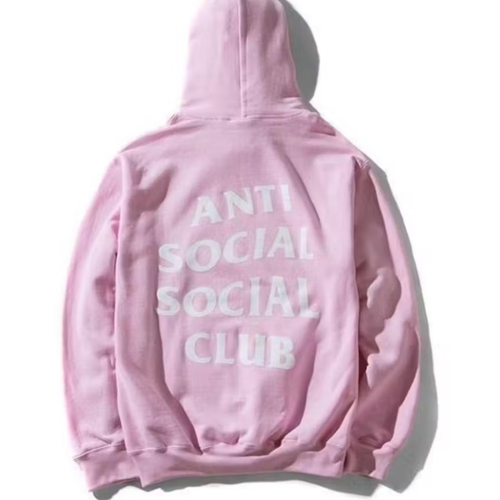 Pink Anti Social Social Club Hoodie